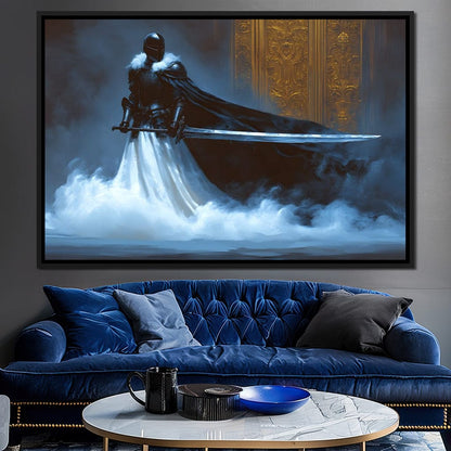 Majestic Shadowed Sentinel Canvas Wall Art