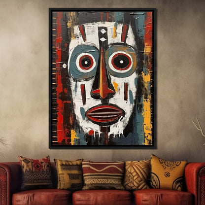 Tribal Mask 15 Canvas Wall Art