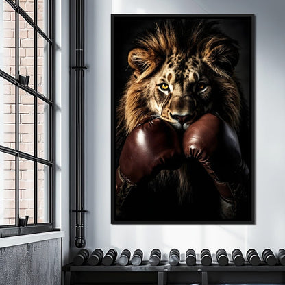 Lionheart Pugilist Canvas Wall Art