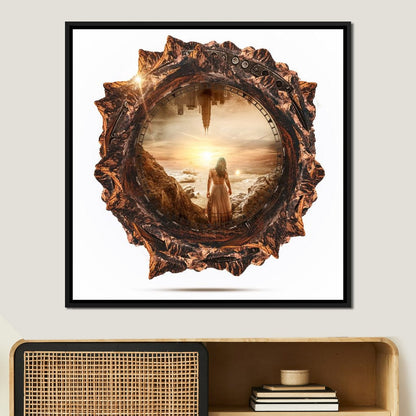 Surreal Time Canvas Wall Art