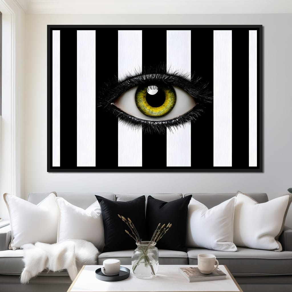 Fragments Of A Singular Watchful Sight Canvas Wall Art