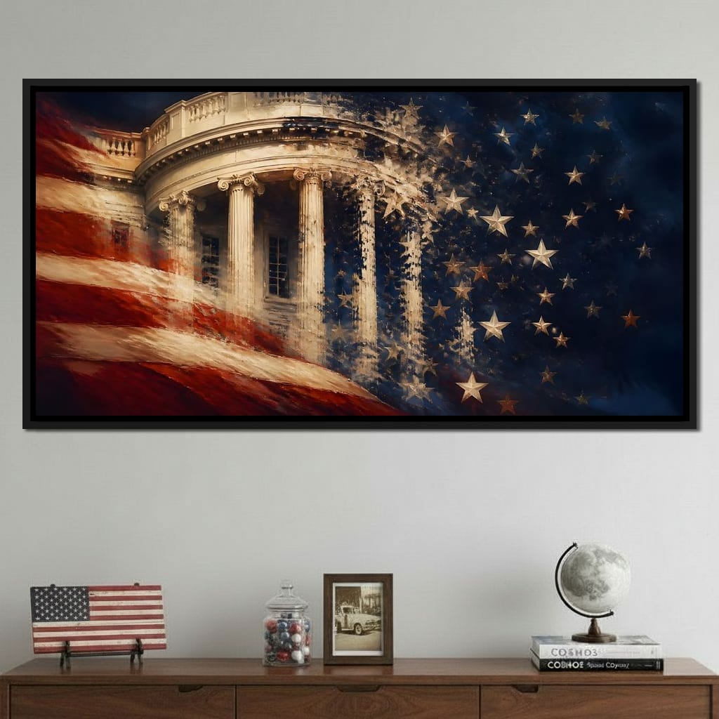 Republic Fading Into the Stars Canvas Wall Art