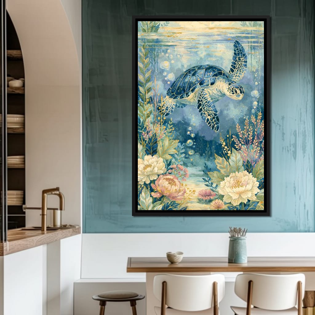 Silent Passage Through The Deep Sea Canvas Wall Art