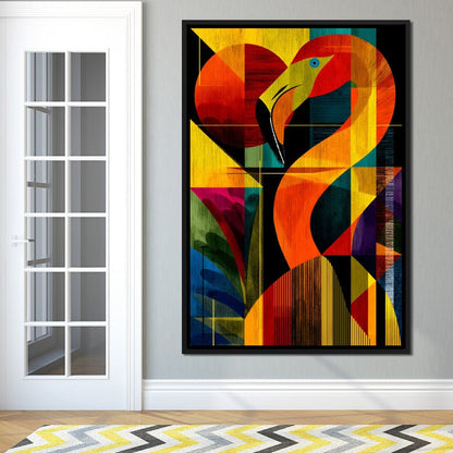 Chromatic Crane Impressions Canvas Wall Art