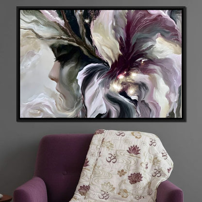 Fallen Petals Of A Silent Mind Canvas Wall Art
