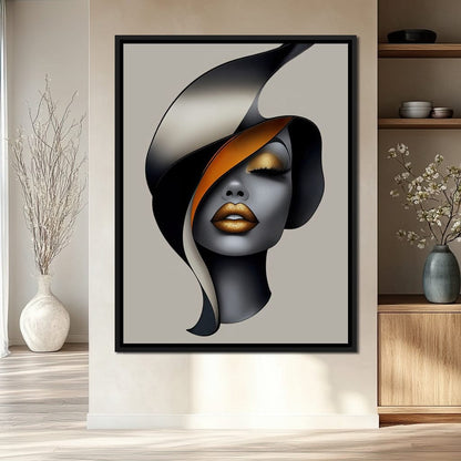 She Wears the Dusk Canvas Wall Art