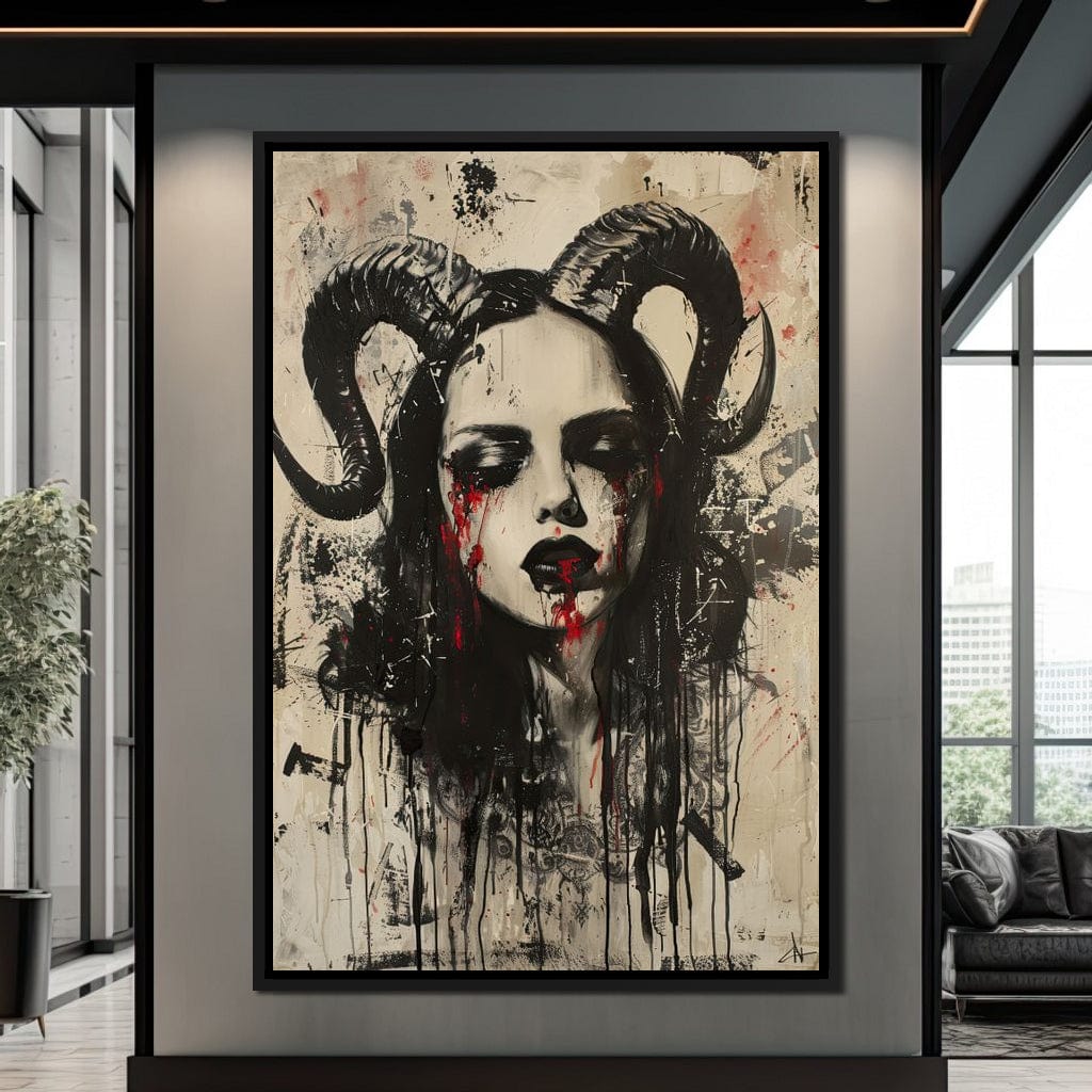 Dark Majesty Unveiled Canvas Wall Art