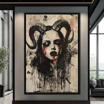 Dark Majesty Unveiled Canvas Wall Art