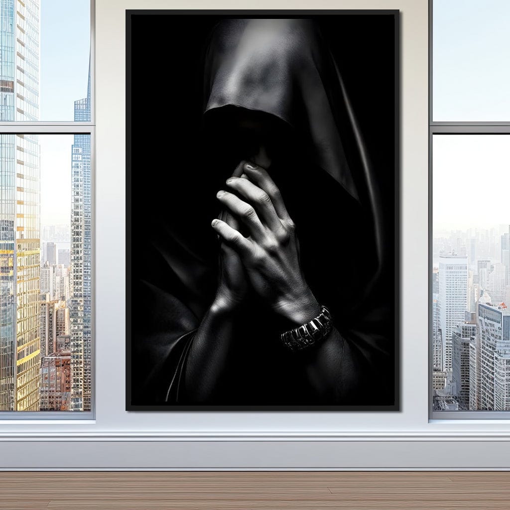 Shadowed Contemplation Canvas Wall Art