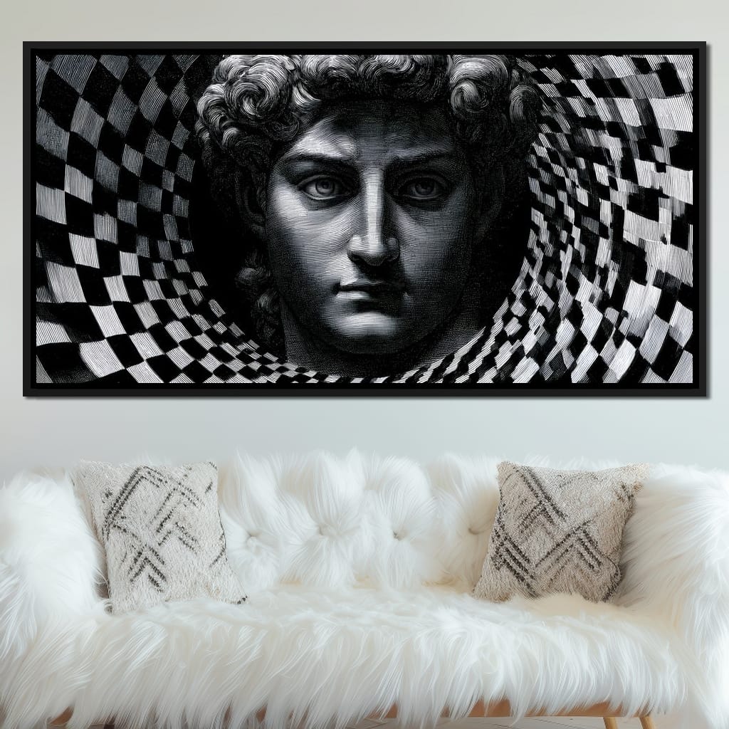 Fragmented Logic Of The Marble Mind Canvas Wall Art