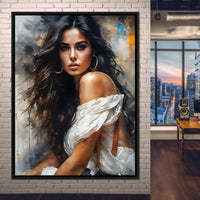 Female Portrait 169 Canvas Wall Art