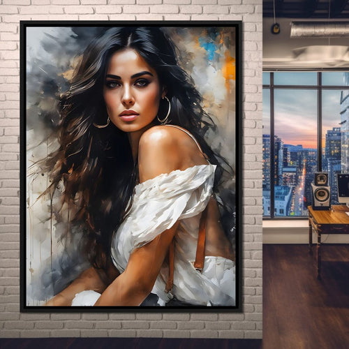 Female Portrait 169 Canvas Wall Art