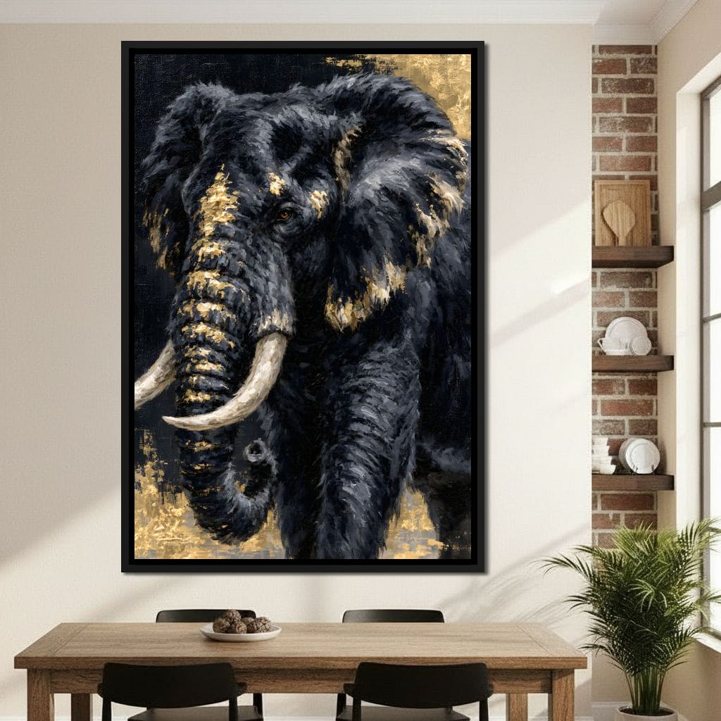 Gilded Majesty of the Wild Canvas Wall Art