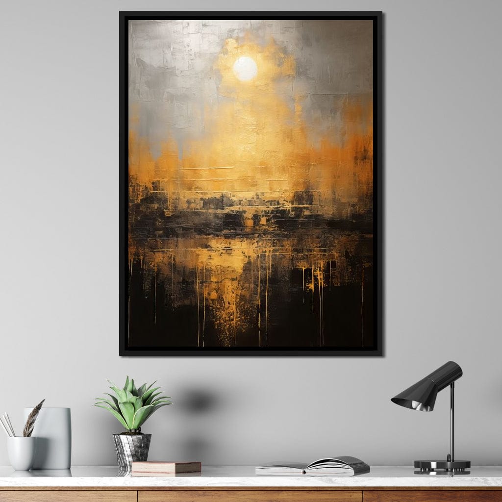 Romantic Golden Atmosphere Canvas Wall Art