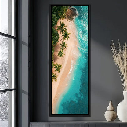 Peaceful Paradise Beach Canvas Wall Art
