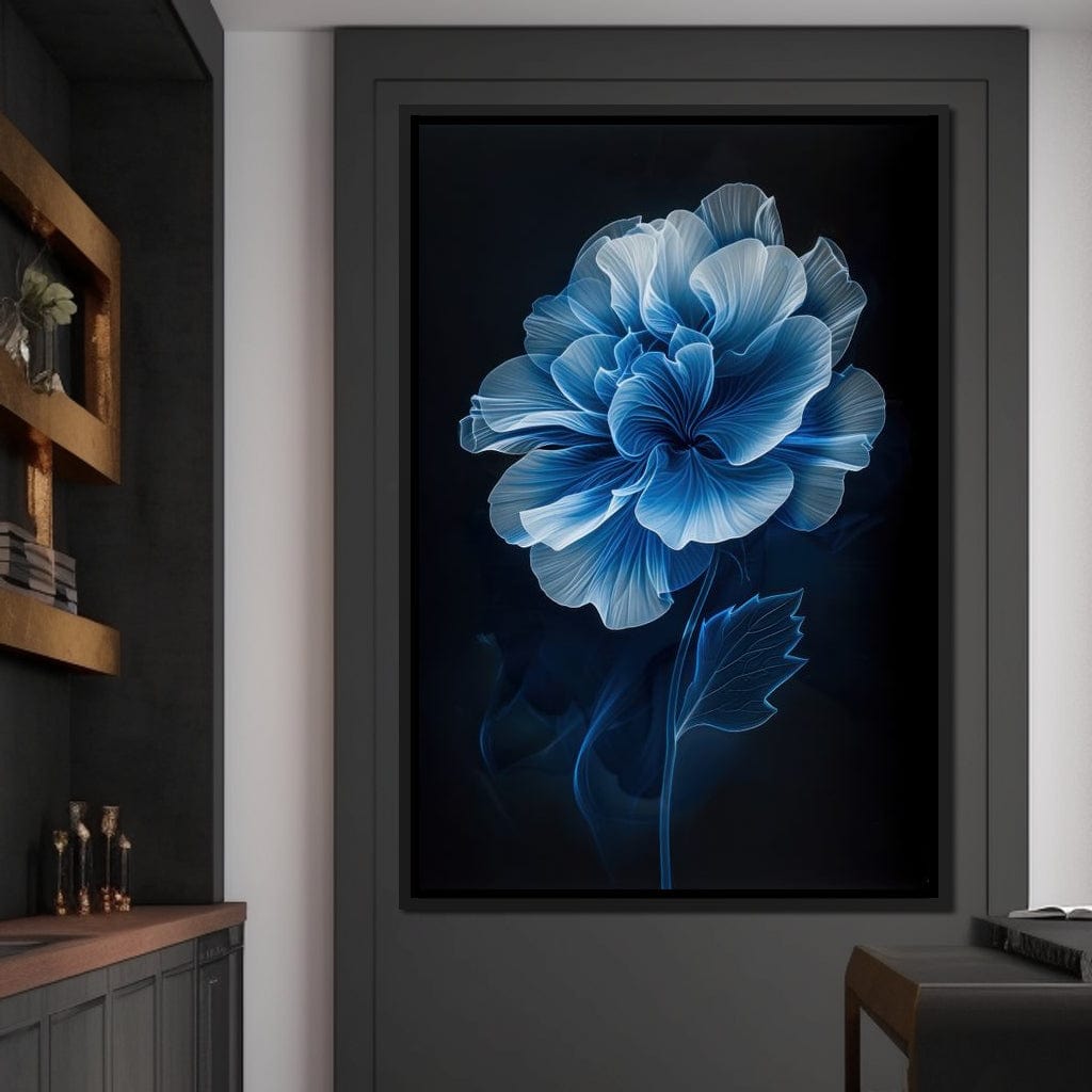 Blue Dream Blossom Canvas Wall Art