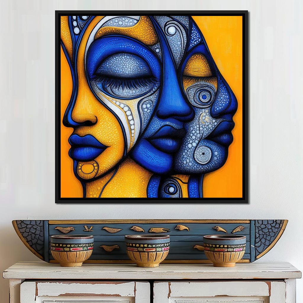 Whispers of the Mosaic Soul Canvas Wall Art