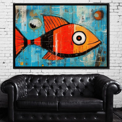 Red Fish Canvas Wall Art