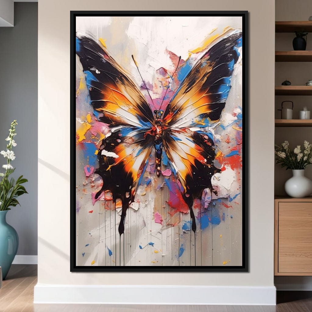 Psychedelic Lepidoptera Canvas Wall Art