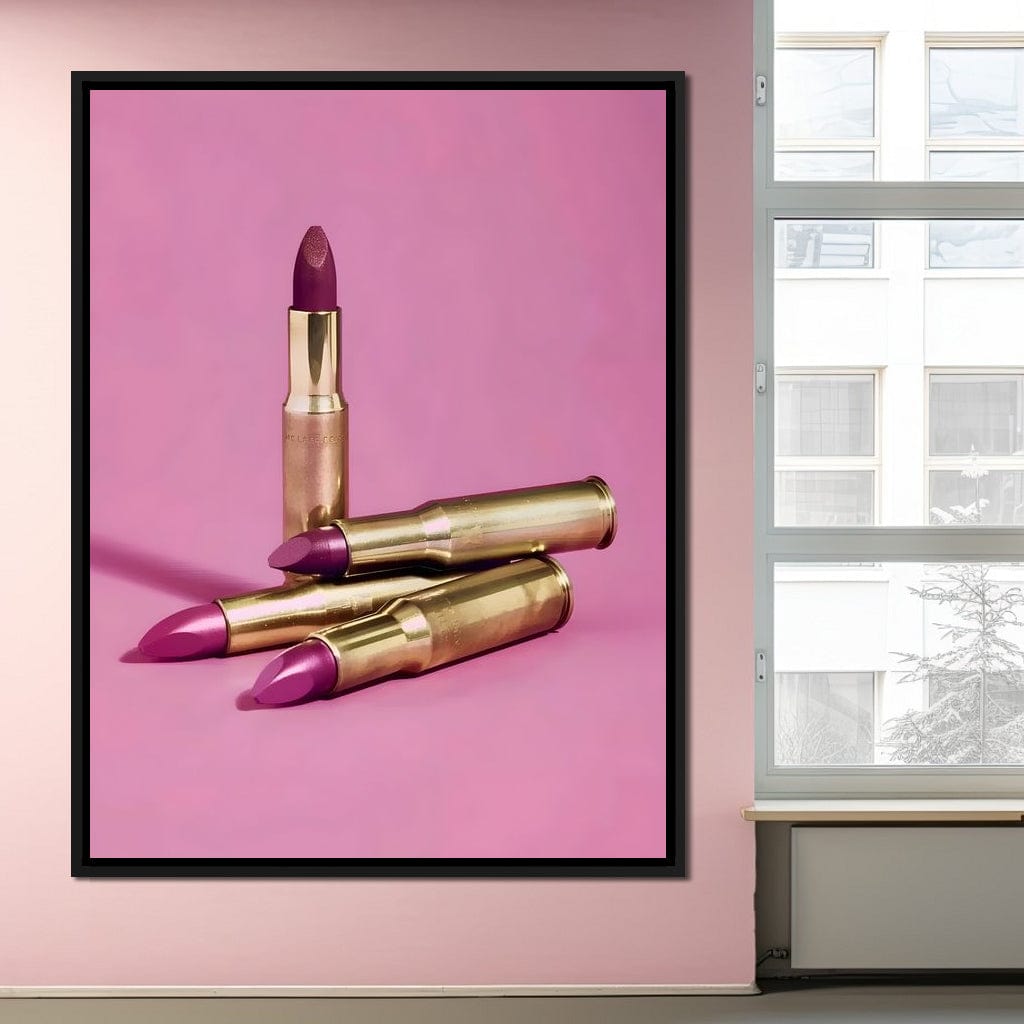 Lipstick Bullet Canvas Wall Art