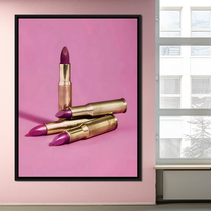 Lipstick Bullet Canvas Wall Art