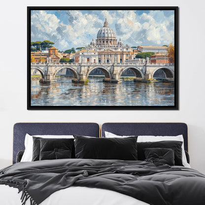 Eternal Reflections of Rome Canvas Wall Art