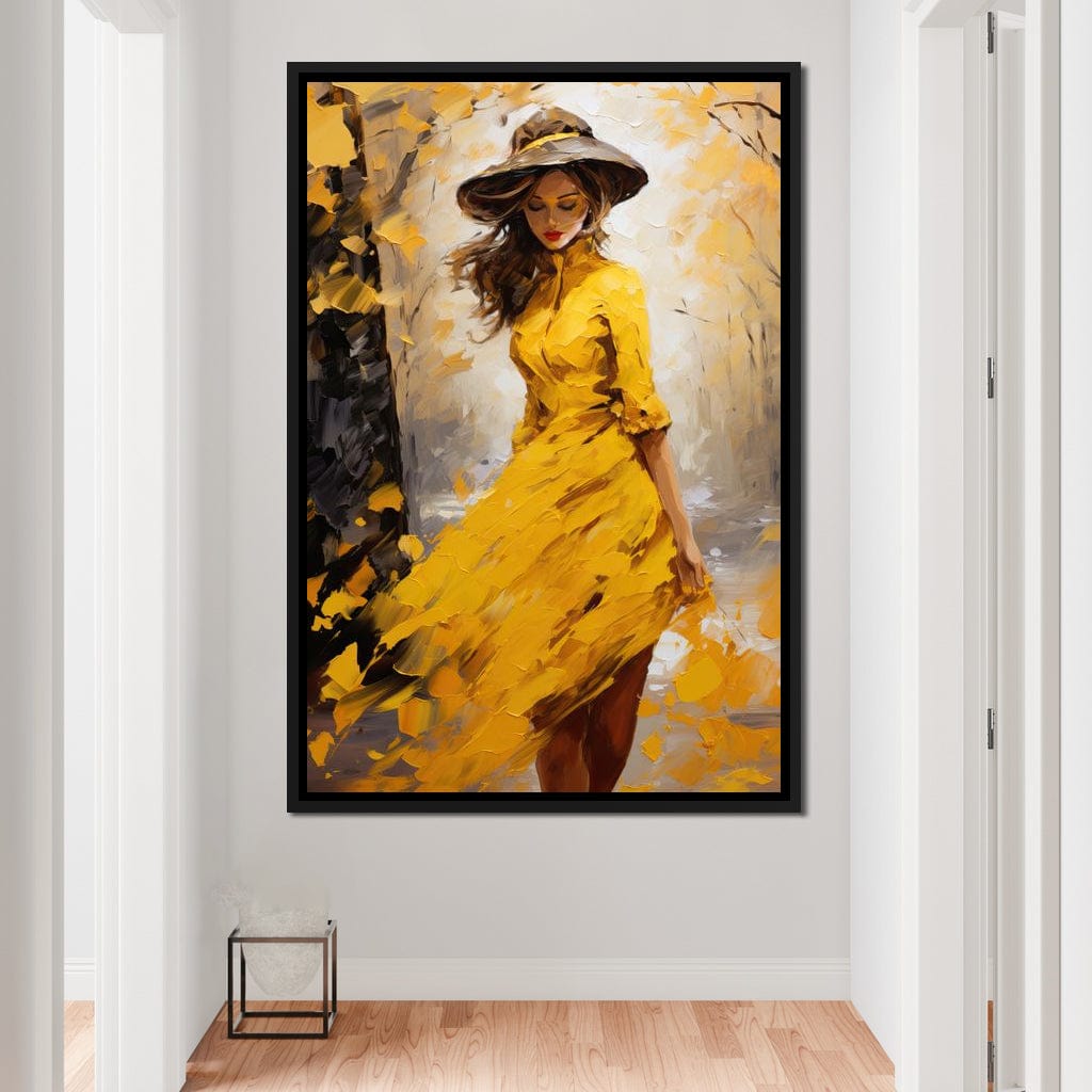 Elegance in Shades of Gold Canvas Wall Art