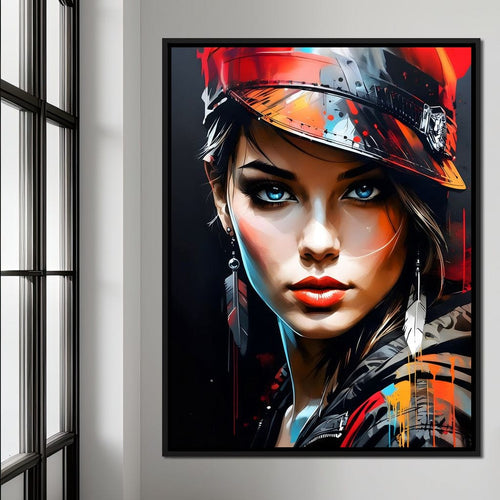 Female Portrait 254 Canvas Wall Art