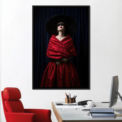 The Veiled Desire Canvas Wall Art