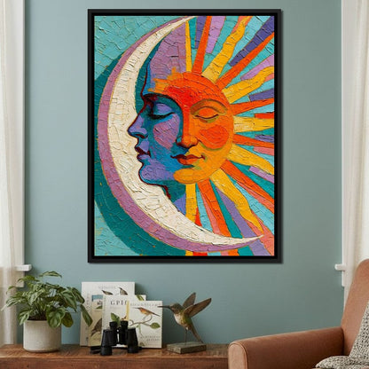 Celestial Union Of The Divided Day Canvas Wall Art