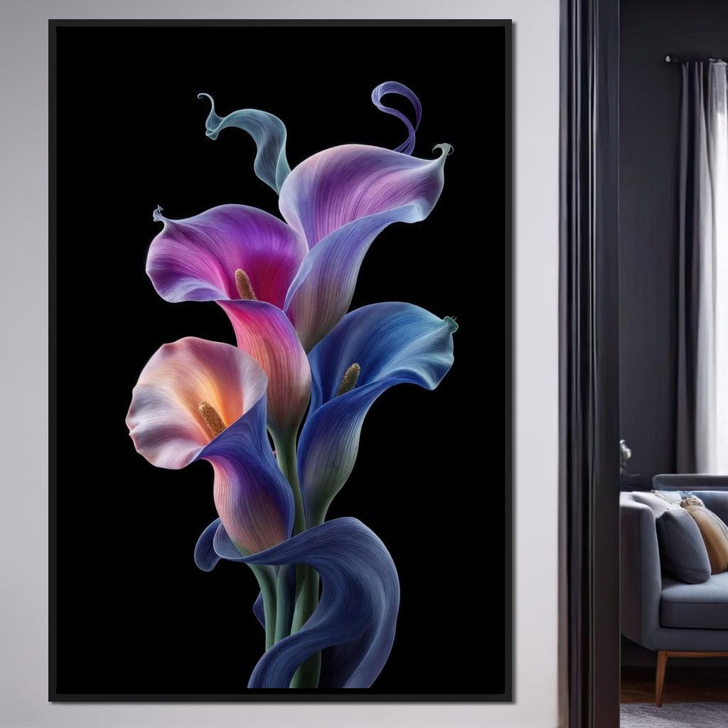 Floral Spirits of the Night Canvas Wall Art