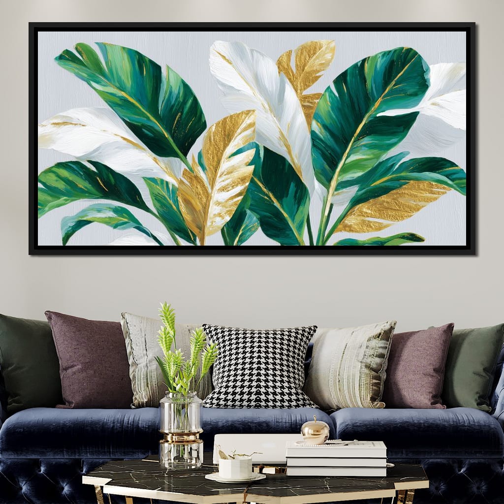 Gold Leaf Botanical Palmdream Canvas Wall Art