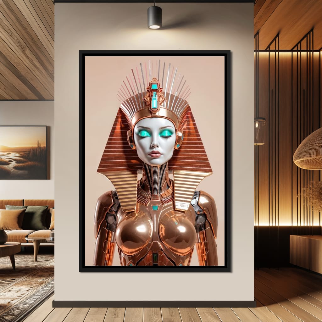 Cyber Cleopatra Canvas Wall Art