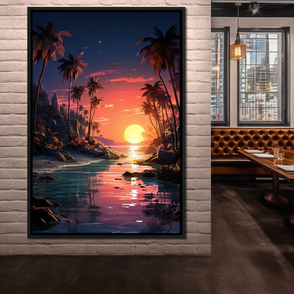 Summer Surf Escape Canvas Wall Art