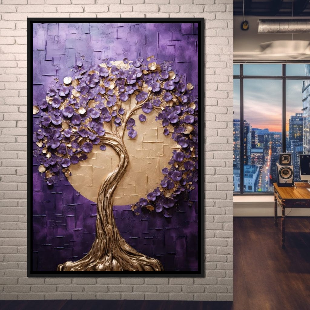 Golden Twilight in Nature Embrace Canvas Wall Art