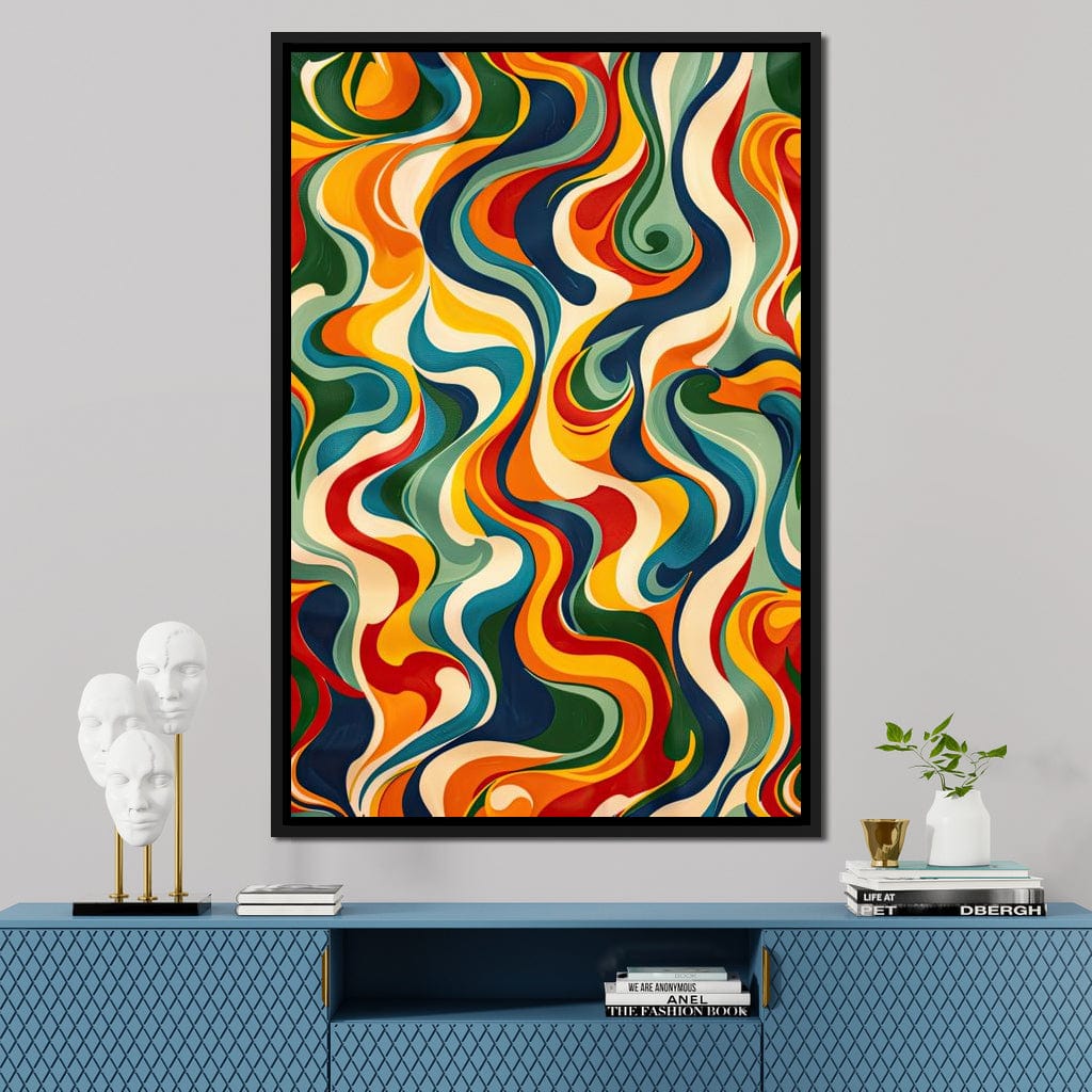 Vibrant Harmony Flow Canvas Wall Art