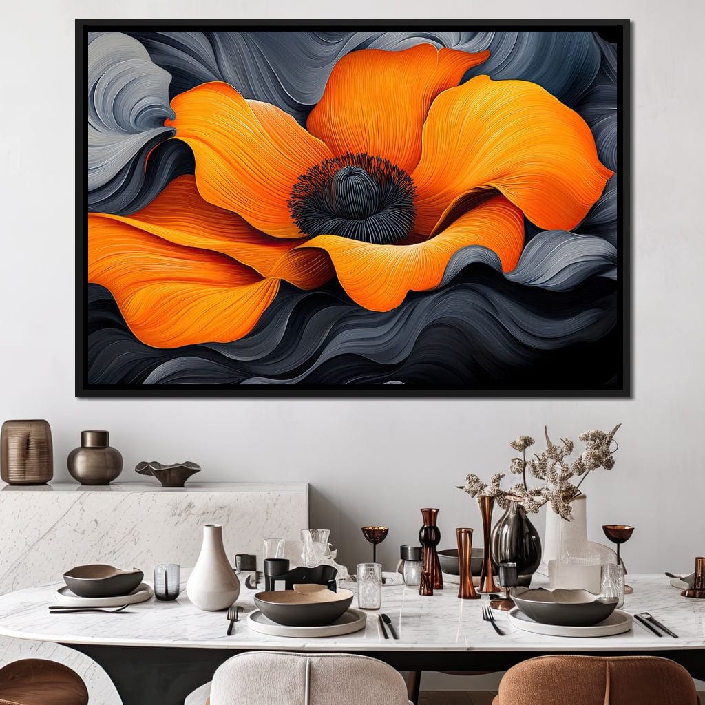 Flameflower Canvas Wall Art