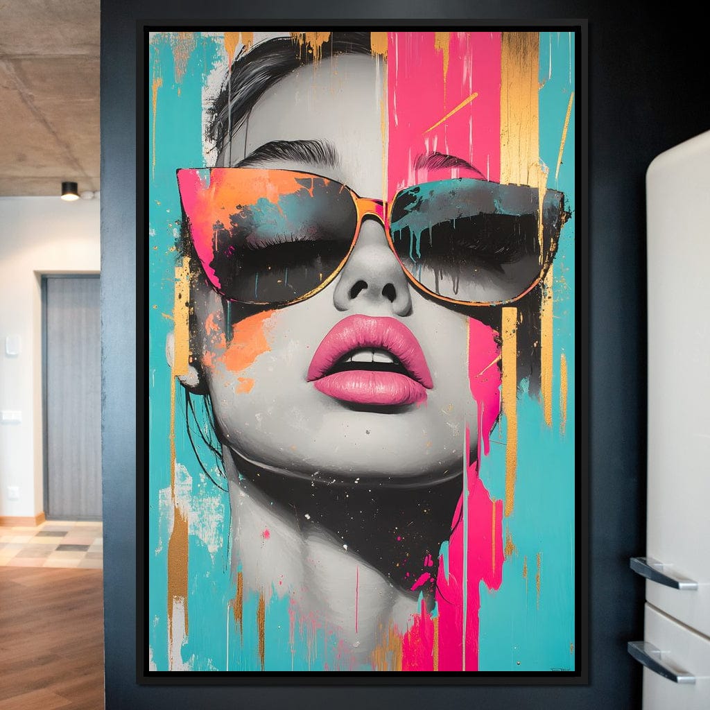 Electric Elegance Unveiled Canvas Wall Art