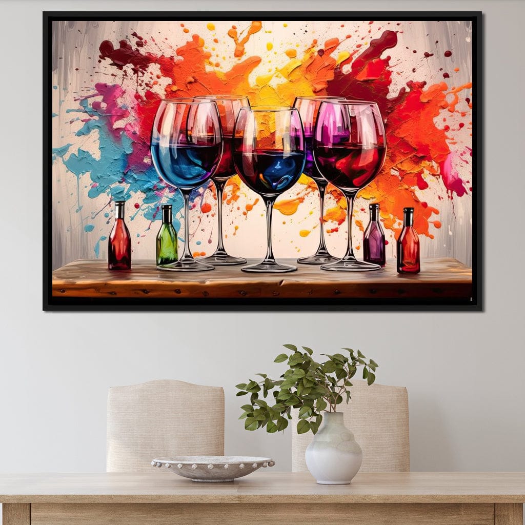 Sommelier's Symphony Canvas Wall Art