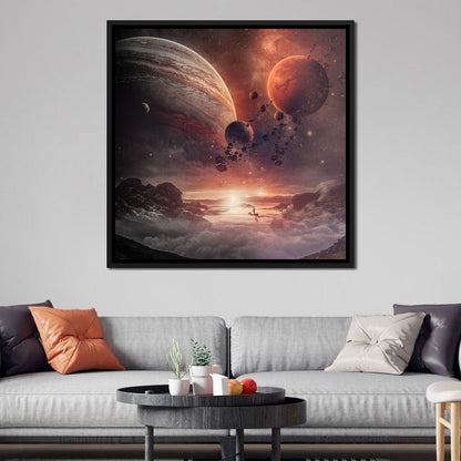 Surreal Space Canvas Wall Art