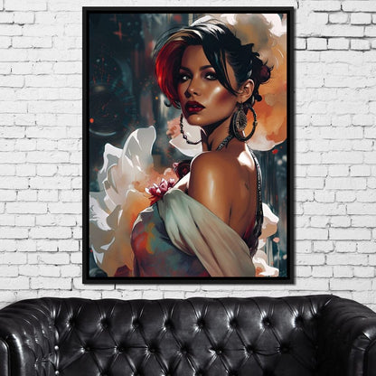 Female Portrait 114 Canvas Wall Art