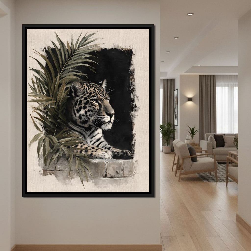Silent Watcher at Stone Edge Canvas Wall Art