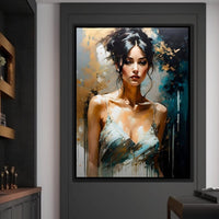 Female Portrait 0012 Canvas Wall Art