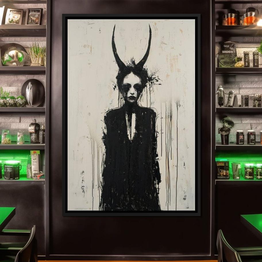 Veiled Presence of Shadows Canvas Wall Art