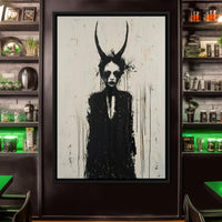 Veiled Presence of Shadows Canvas Wall Art
