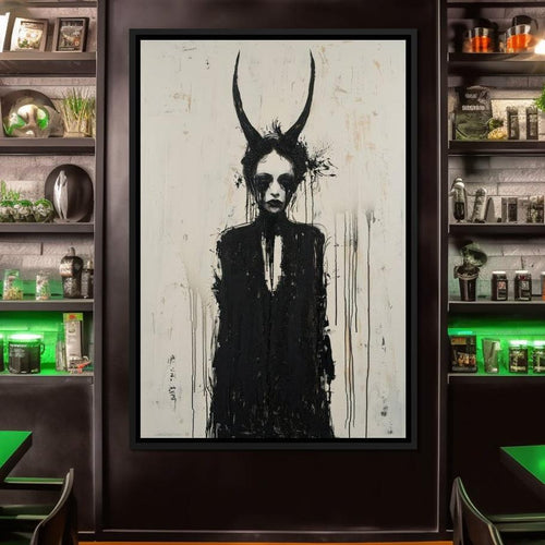 Veiled Presence of Shadows Canvas Wall Art