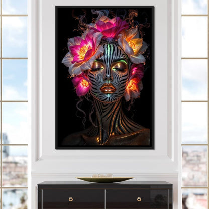 The Blooming Shaman Canvas Wall Art