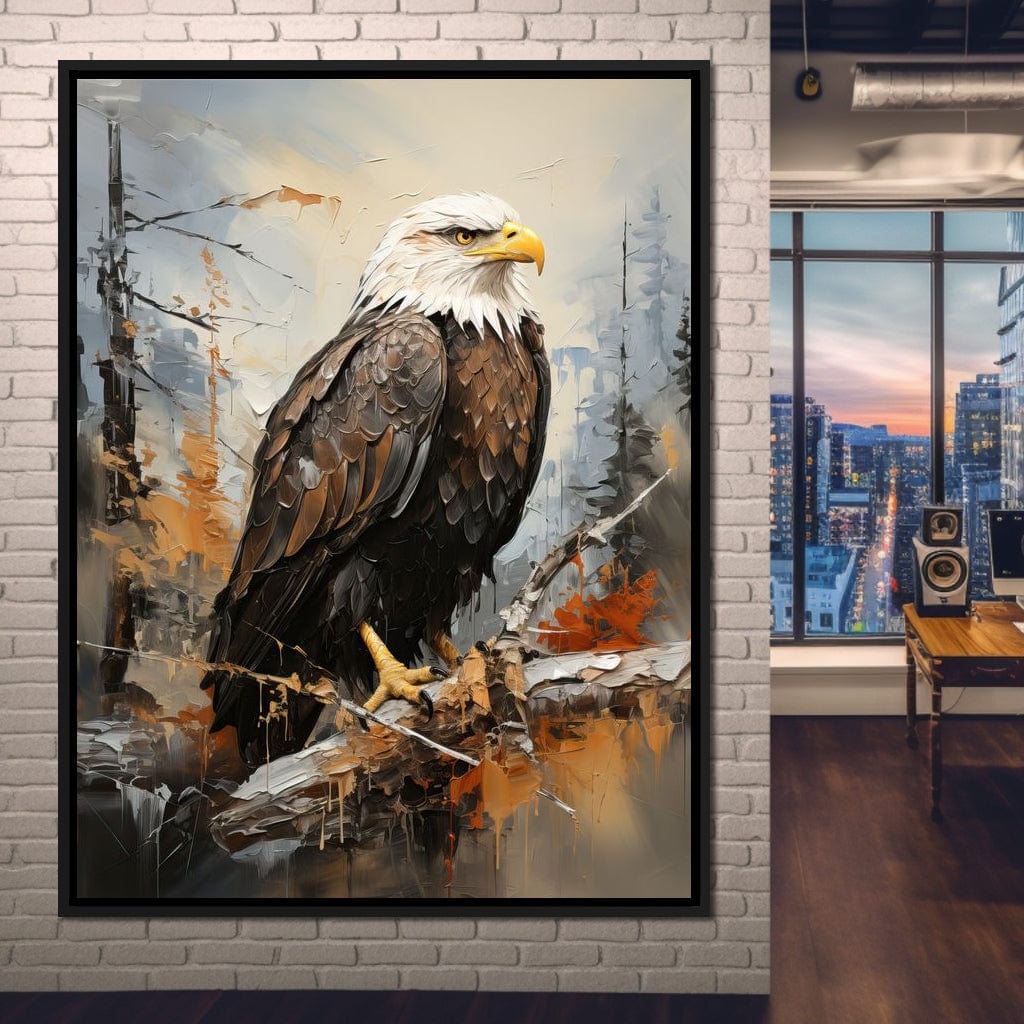 Majestic Eagle Outlook Canvas Wall Art