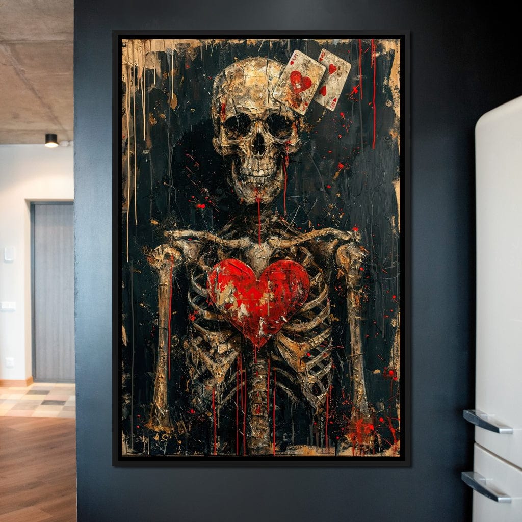 Romantic Skeleton 4 Canvas Wall Art