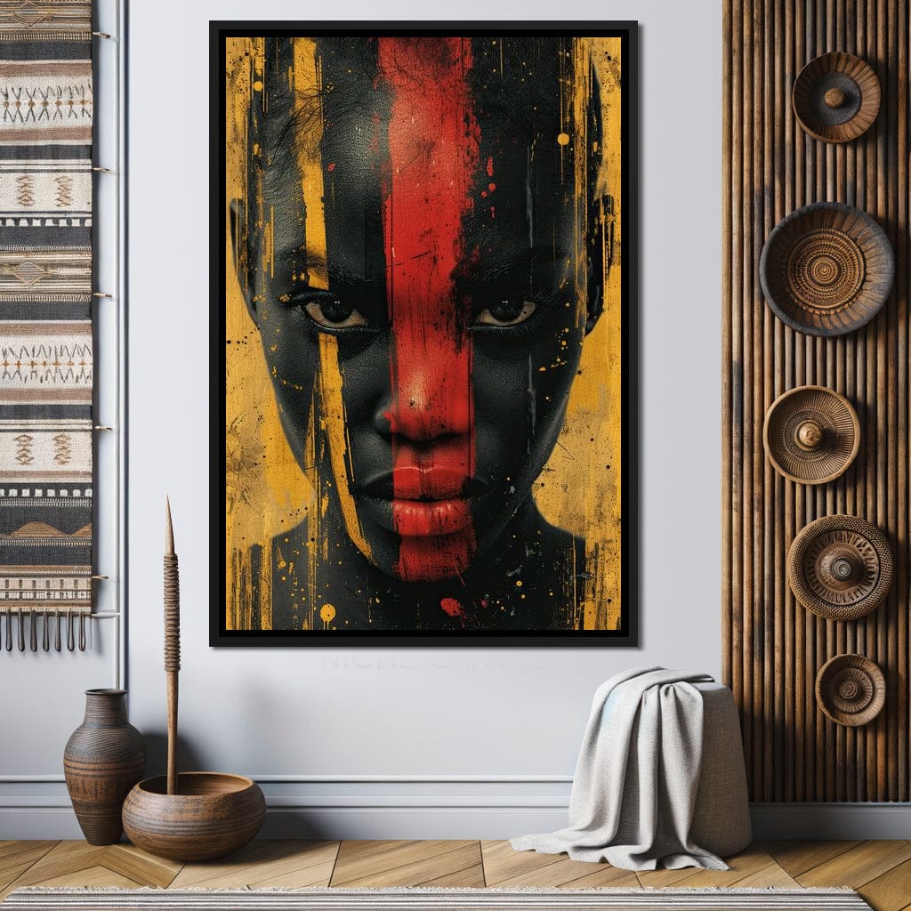 Golden Noir Revelation Canvas Wall Art